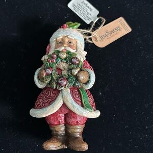 Jim Shore Winter Wonderland Santa With Wreath